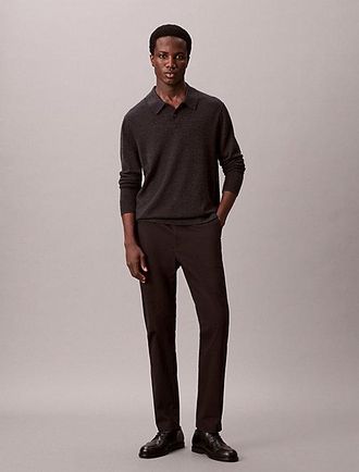 Calvin Klein Chinos Slim Tapered De Sat&eacute;n
