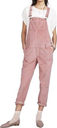 Hatch Maternity The Cord Overall Jeans In Rose
