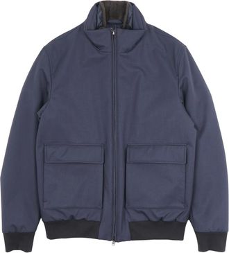 Herno Bomber Jacket - Heren - Bomber jackets - Blauw - M - Katoen - Jassen
