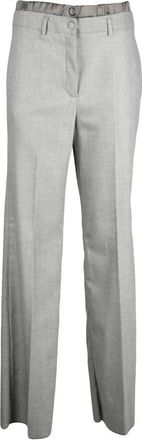 Marella Broeken, Dames, Grijs, 3Xs, Wol, Tombola Pantalone Classico