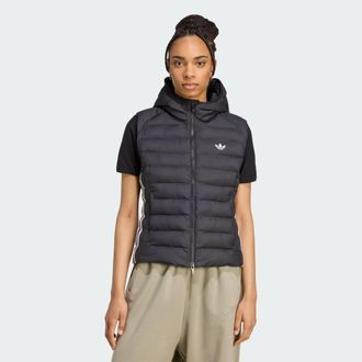 adidas Originals Womens Adicolor Slim Padded Vest - Black - Size X-Small