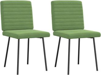 vidaXL Vidaxl - Sillas de comedor 2 unidades terciopelo verde claro