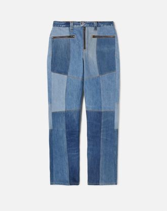 Re/Done Womens Moto Jean In Indigo