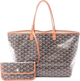 Goyard St. Louis PM Tote Bag PVC Coated Canvas Leather