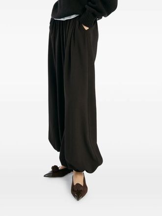 Rotate Pantaloni plissettati a palloncino - Marrone