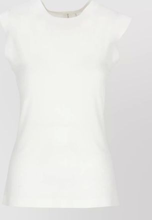 Norma Kamali sleeveless top round neck plain design