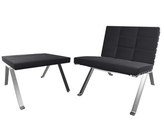 Schubiger M&ouml;bel Sessel + Hocker 1600