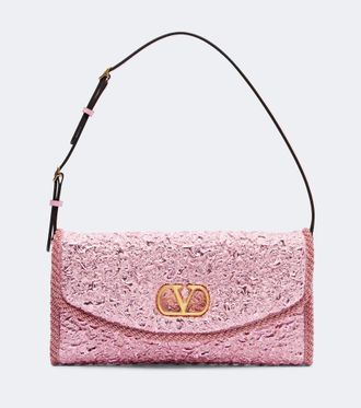 Valentino Garavani Bolso al hombro DeVain Small de jacquard cloqu&eacute;