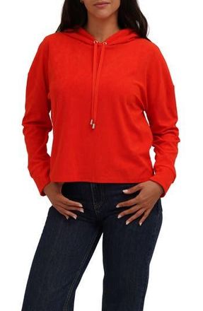 Cyrus Terry Drawstring Hoodie in Flame at Nordstrom Rack, Size X-Large