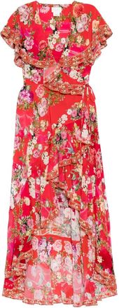 Camilla Abito lungo Sweet Home Alexandria con volant - Rosso