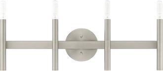 Livex Lighting Livex Copenhagen 4 Lt Brushed Nickel Ada Bath Vanity