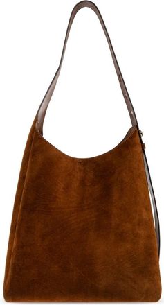 Tory Burch Romy Hobo Bag - Dames - Schoudertassen - Bruin - ONE Size - Su&egrave;de - Tassen