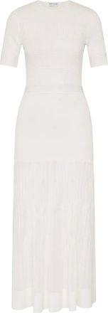 Rebecca Vallance Abito Liana midi a coste - Bianco