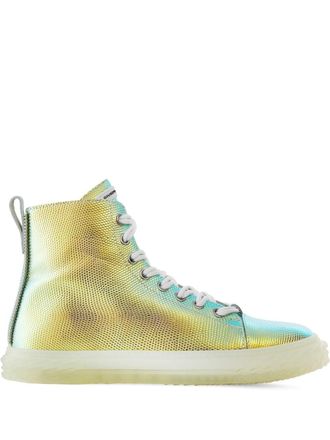 Giuseppe Zanotti Blabber lace-up high-top sneakers - Silver