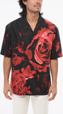 Alexander McQueen Camicia Bicolore a Maniche Corte con Taschino Alexander McQueen
