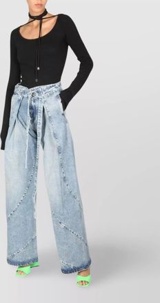 The Attico boat neck knitted top