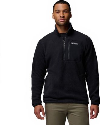 Columbia Jasper Ridge Pebbled Half Zip Fleece M Black
