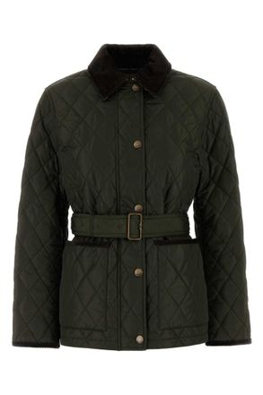 Burberry Green Quilted Jacket