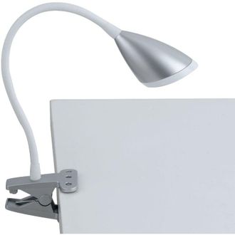 Fan Europe Fan Europe - Lampada da lettura led hegel argento con pinza 3.7W 4000K (luce naturale)