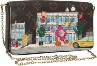 Louis Vuitton Pre-owned Cross Body Bags, female, Brown, Size: ONE SIZE Pre-owned Felicie Pochette