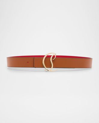 Christian Louboutin CL Logo Leather Belt