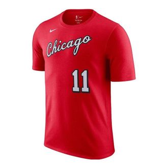 Nike Mens Nike SS22 NBA Round Neck Pullover Basketball Sports Short Sleeve Chicago Bulls Derozan No. 11 Red T-Shirt DA7364-663