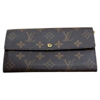 Louis Vuitton Monogram Brown Monogram Long Wallet (Bi-Fold) (Pre-Owned)