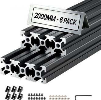 OEM Perfil De Extrusi&oacute;n De Aluminio 2020 Ranura En T Est&aacute;ndar Europeo, Carril Lineal De Extrusi&oacute;n 2000 Mm, Perfil De Aluminio Para Marcos De Impresoras 3d