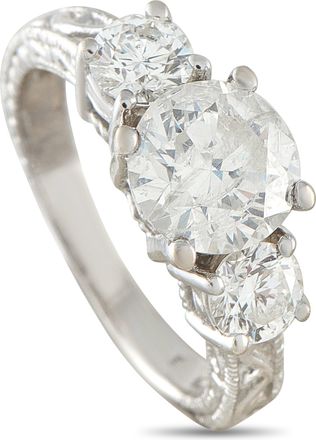 Luxury Bazaar 18K White Gold 2.70ct Diamond Ring MF39-051526