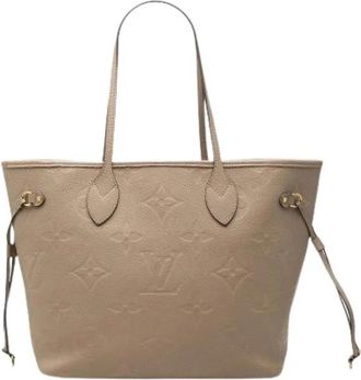 Louis Vuitton Pre-owned Neverfull MM - Dames - Vintage Shopper - Beige - ONE Size - Leer - Vintage