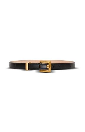 Balmain Anthem belt in calfskin leather in Black at Nordstrom, Size 85