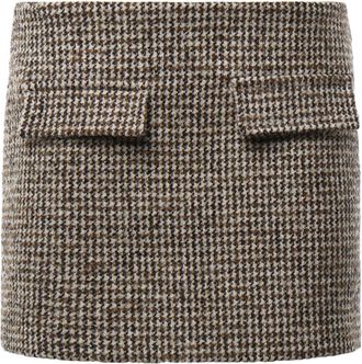 Dondup Short Skirts - Dames - Korte rokken - Bruin - S - Rokken