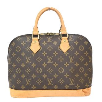 Louis Vuitton Alma Monogram Brown Leather Handbag (Pre-Owned)