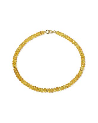 Jewelmak 14K 28.00 Ct. Tw. Yellow Sapphire Bracelet
