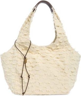Lucky Brand Pria Canvas Tote Bag in Natural Checkered Denim at Nordstrom Rack