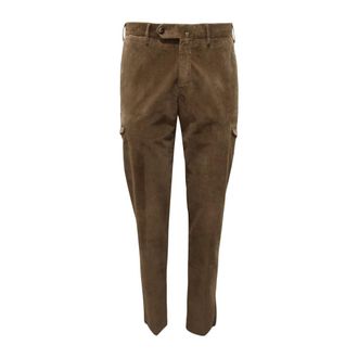PT01 Slim-fit Trousers, male, Green, Size: M Pg81 Velvet Cargo Pants