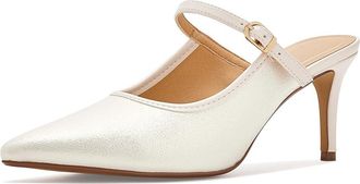 Journee Collection Tiffee Womens Shoes Bone Shimmer : 9.5 M, Synthetic