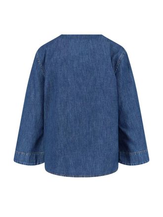 Valentino Womens Top Blue Cotton