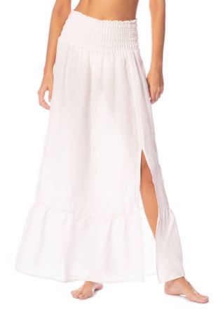 Maaji Womens Aubrey Long Skirt In Antique White