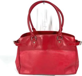 Louis Vuitton Tweedehands leren Louis Vuitton tassen - Dames - Vintage Handtas - Rood - ONE Size - Leer - Vintage