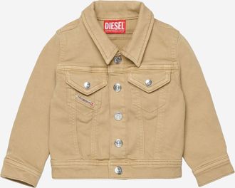 Diesel Boys Stretch Cotton Jacket Beige