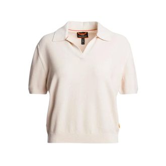 Parajumpers Polo Shirts, female, Beige, Size: S Shan Short-Sleeve Polo Shirt