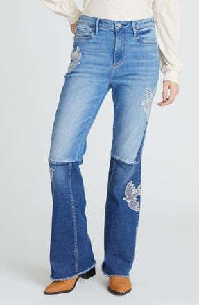 Free People Benita Dove Love Wide Leg Jeans in Medium Wash at Nordstrom Rack, Size 25
