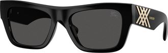 Burberry BE4490U 300187 Womens Sunglasses Black Size 53