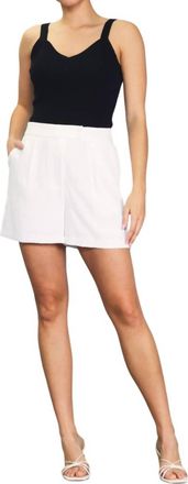 Skies Are Blue Clothing Kelly Tailored Shorts In White