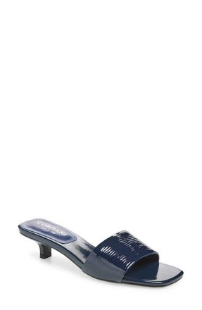 Cordani Neesa Slide Sandal in Navy Patent at Nordstrom, Size 5.5Us
