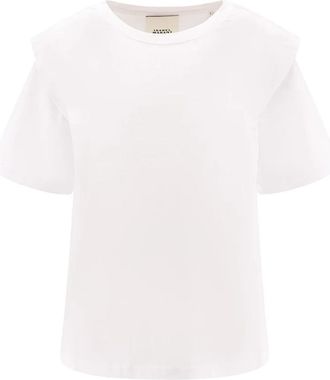 Isabel Marant Zelitos T-shirt - Dames - T-shirts - Wit - S - Katoen - Tops