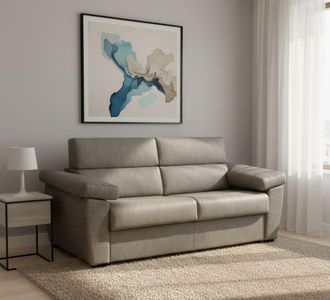 Dmora Dmora - Sof&aacute; Cama 2 Plazas Fisciano, Sof&aacute; Convertible Para Sal&oacute;n, Acolchado, Desenfundable, Calidad 100% Made In Italy, 205x95 H100 Cm, T&oacute;rtola