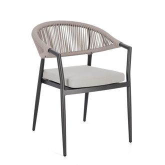 Konte Design Juego de 4 sillas con reposabrazos