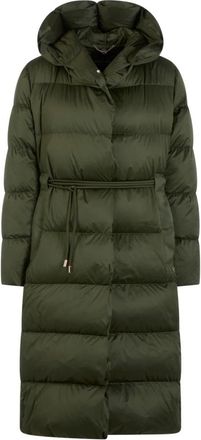 Marc Cain Jassen, Dames, Groen, 2Xl, Polyester, Lange Donsjas